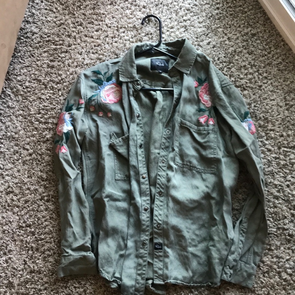 Rails Channing Embroidered Military Shirt